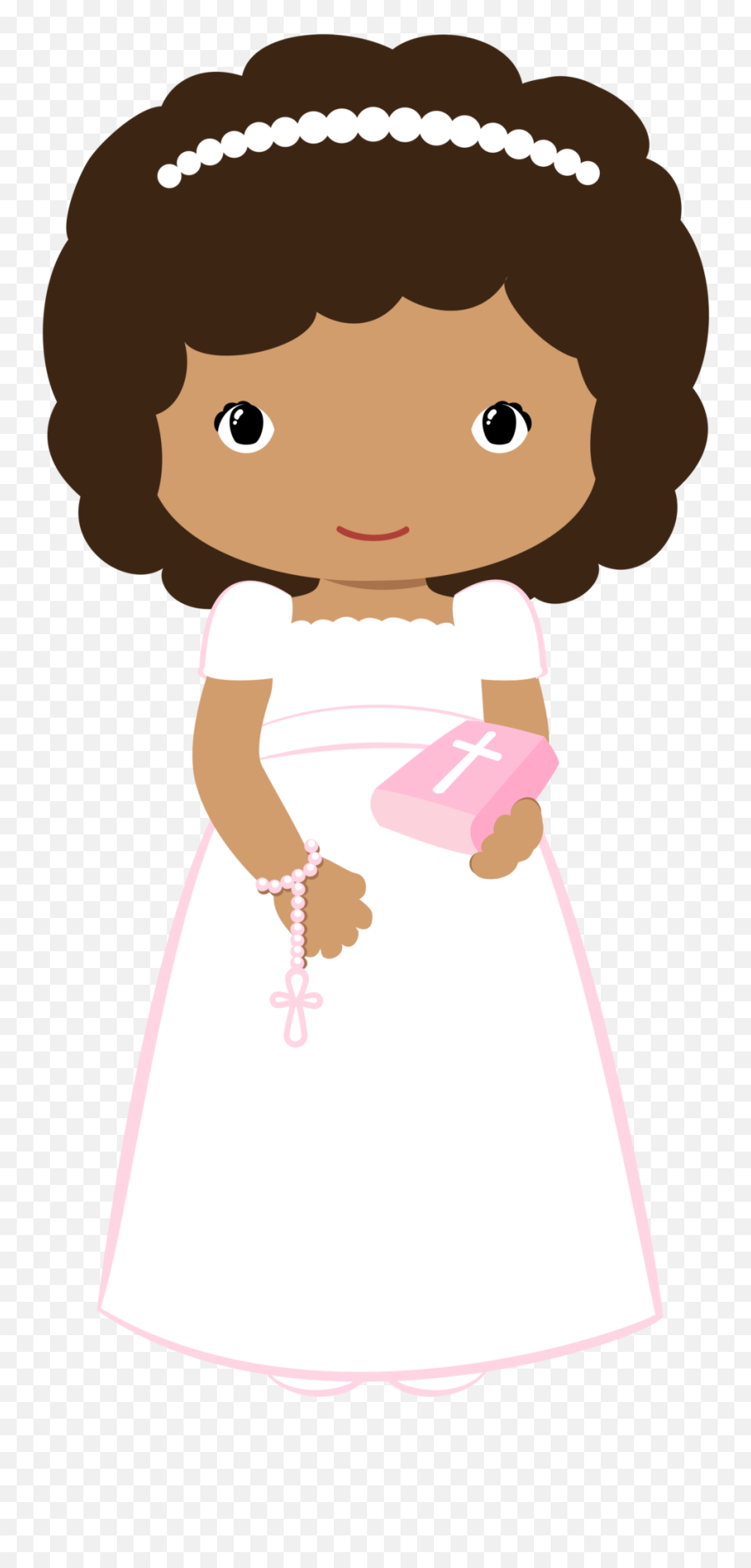 Communion Clipart Bulletin Transparent - First Communion Girl Cartoon Png,Communion Png