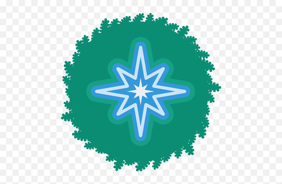 Christmas Wreath Star Icon Png Clipart Image Iconbugcom - Hvzda Na Vrchol Stromu,Nativity Star Png