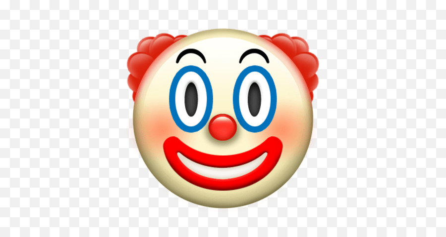 Download Apple Fan Emoji Transparent Png - Clown Emoji Png Clown Emoji Png,Shocked Emoji Transparent