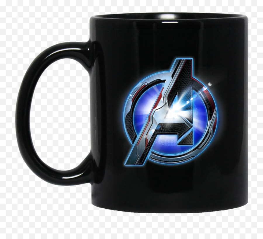Marvel Avengers Endgame Tech Logo Graphic Black Mug - Berserk Mug Png,Avengers Endgame Logo Png