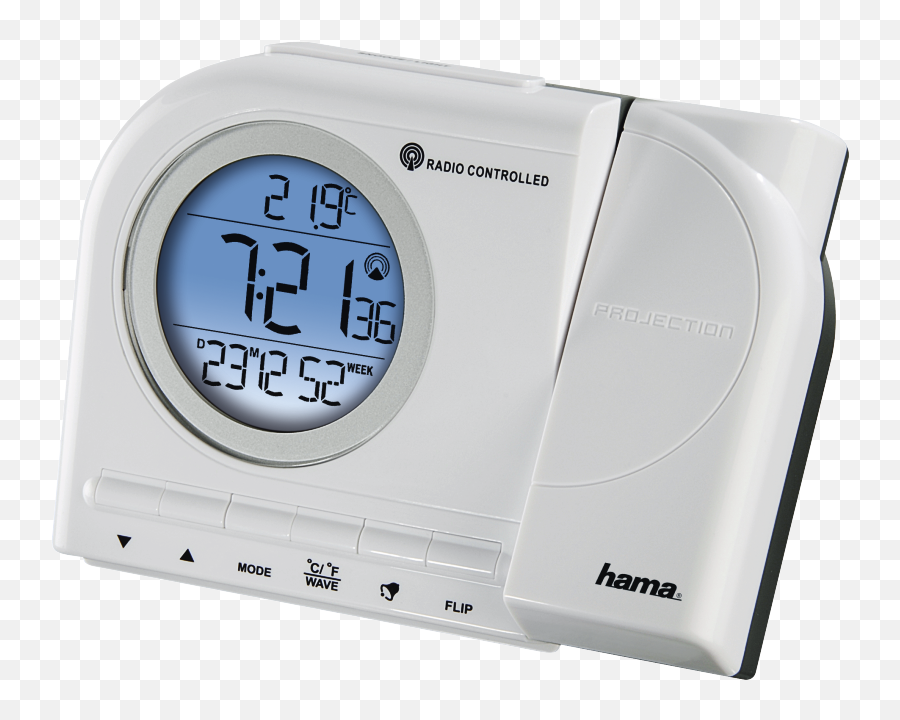 00104952 Hama Rcr 110 Projection Alarm Clock Hamacom - Medical Equipment Png,Digital Clock Png