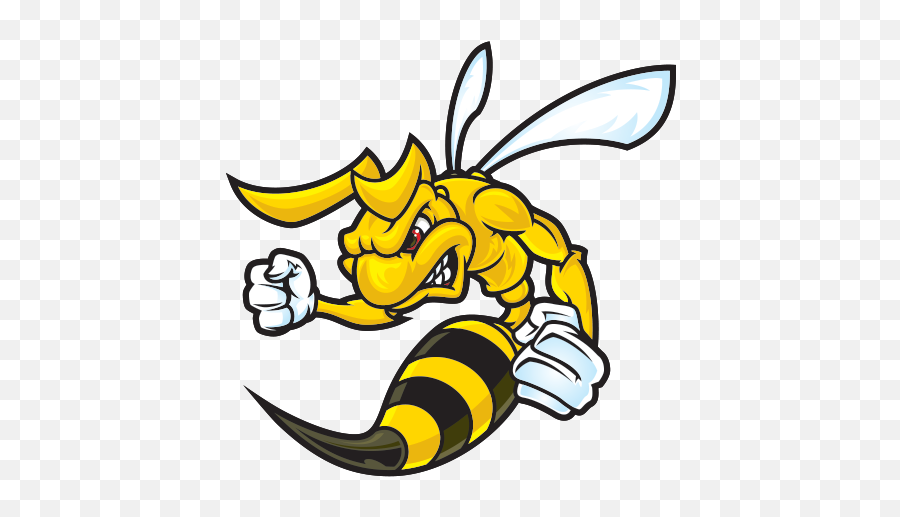 Printed Vinyl Bee - Hornet Mascot Clipart Full Size Hornet Mascot Png,Hornet Png