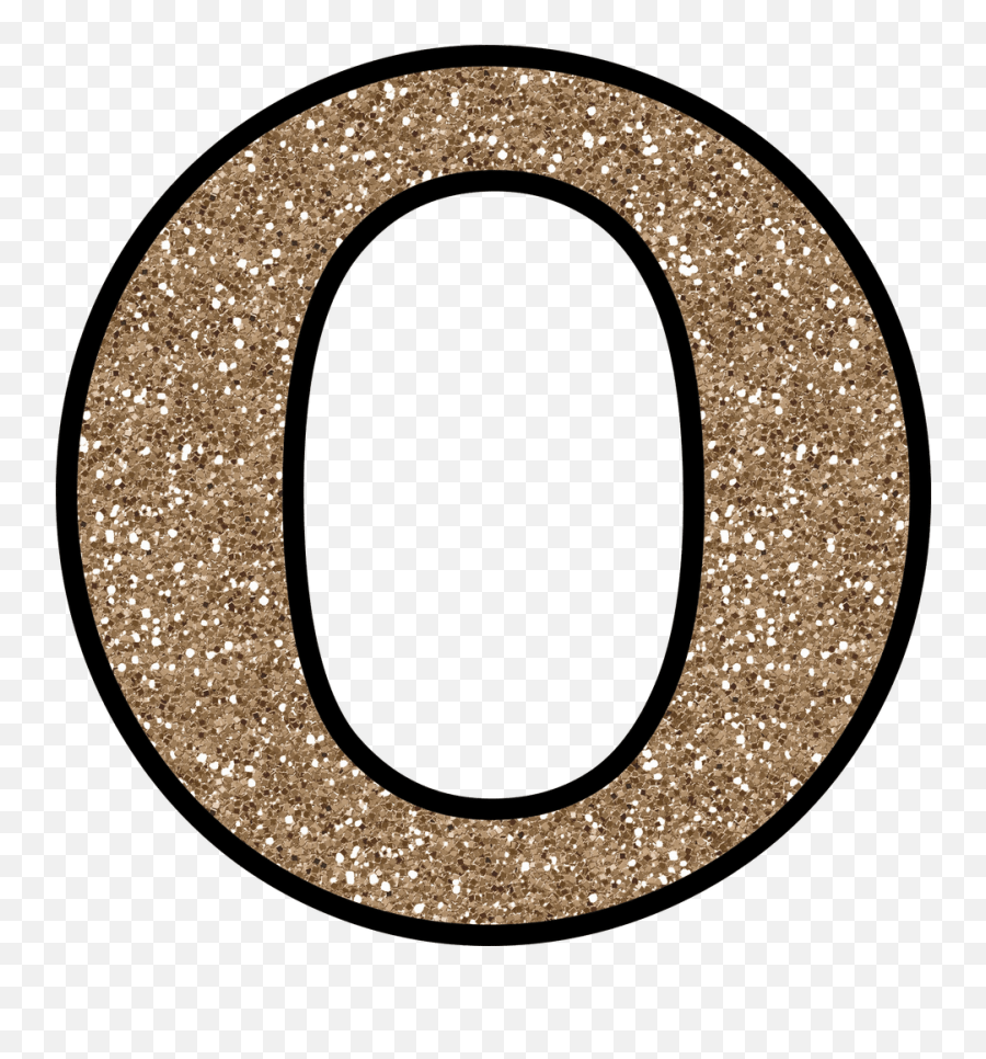 Glitter Circle Png - Free Glitter Numbers 0 Letter O Number 0 Glitter,Letter O Png