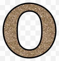 Glitter Circle Png - Free Glitter Numbers 0 Letter O Number 0 Glitter,Letter O Png