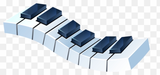 Piano Musical Keyboard Drawing - Black and white piano keys png