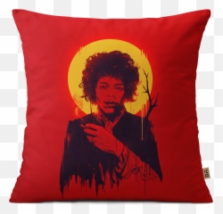Dailyobjects Jimi Hendrix Red 16 Cushion Cover Buy Online - Cushion Png,Jimi Hendrix Png