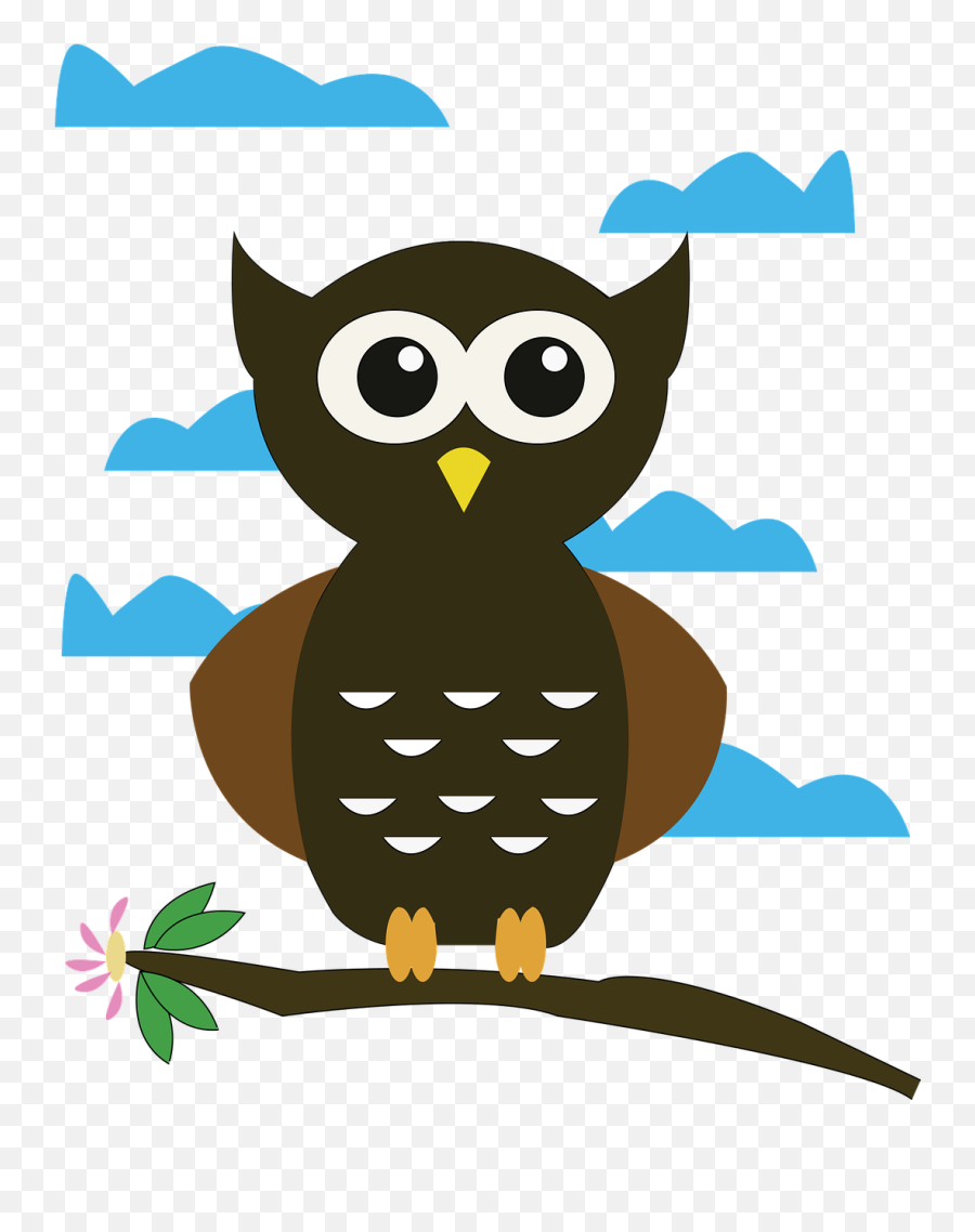 Owl Cartoon Bird - Kartun Burung Hantu Png,Cartoon Bird Png