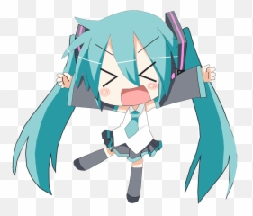 Hatsune Miku Clipart Simple - Chibi Png