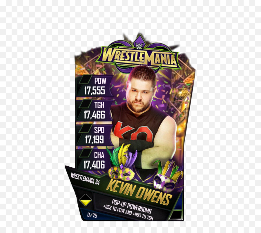Kevin Owens - Wwe Supercard Wrestlemania 34 Png,Kevin Owens Png