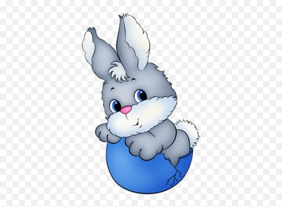 Valentine Bunnies - Cartoon Baby Easter Bunny Png,Bunny Transparent Background