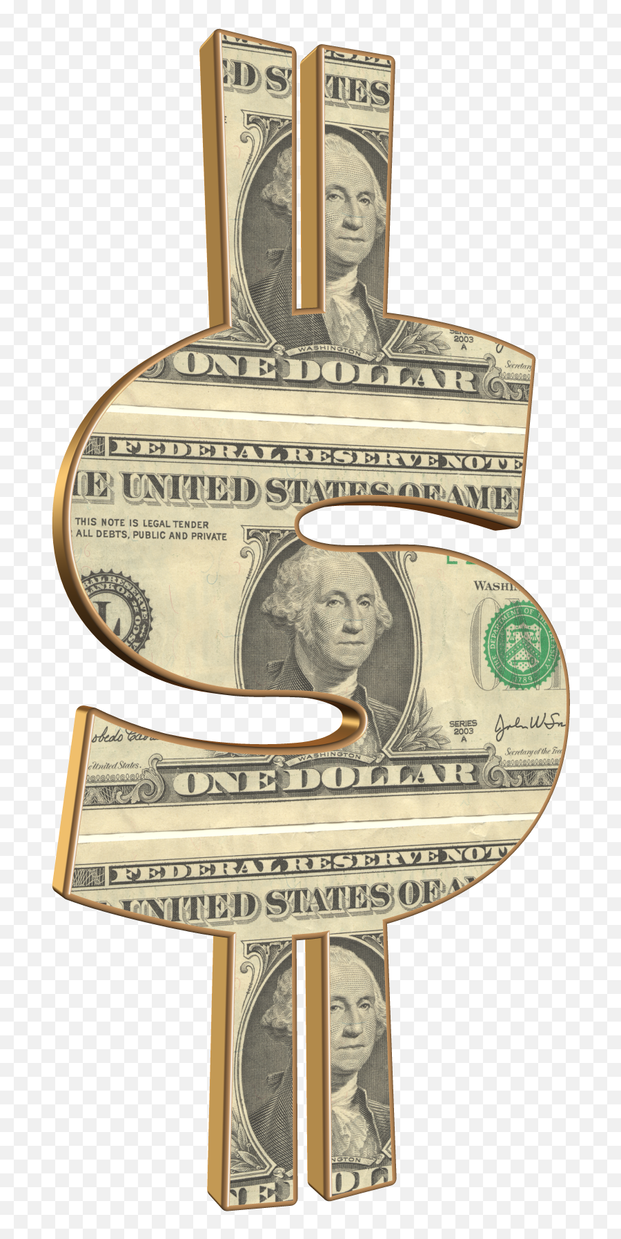 Dollar Sign - Dollar Bill Png,Cash Sign Png