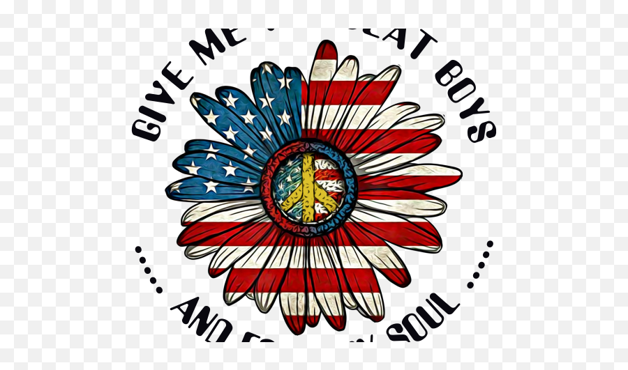 Give Me The Beat Boys And Free My Soul Flower Designs Png T - American Flag Flower Svg,Soul Png