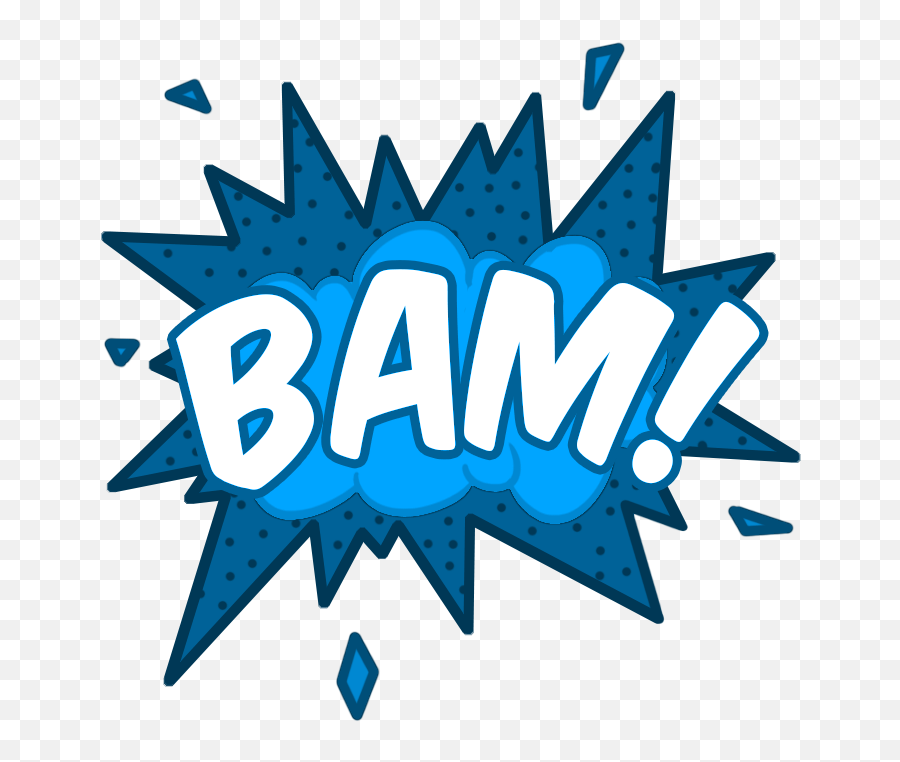 Onomatopoeia Bam Clipart - Comics Vector Icon Png,Bam Png