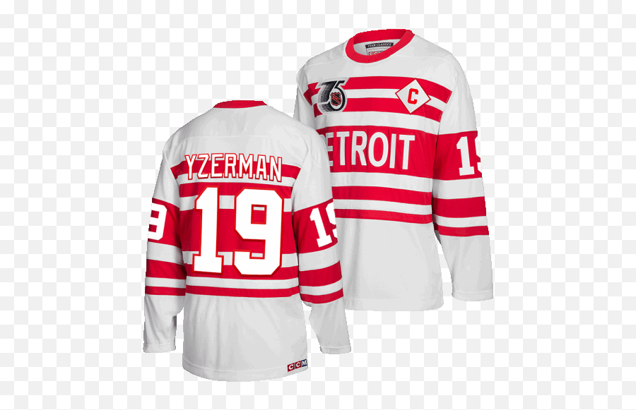 Ccm Detroit Red Wings White Steve - Detroit Red Wings Jersey Png,Detroit Red Wings Logo Png