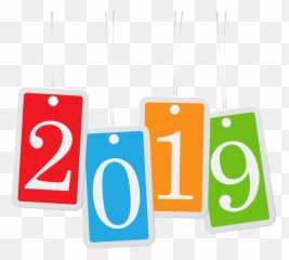 2019 Year Png Free Download Clipart And Backgrounds - Transparent Png