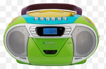 Boombox - Green Cd Player Transparent png