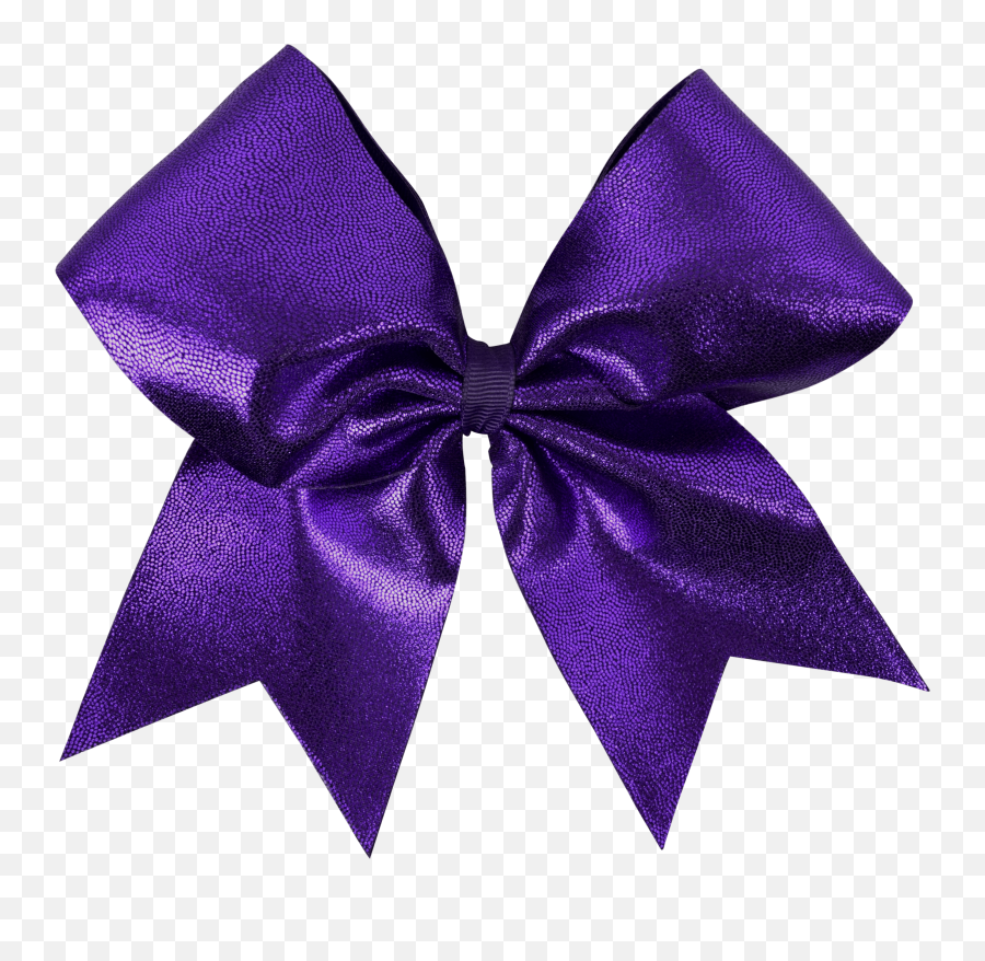 Purple Disco I Love Cheer Hair Bow - Gift Wrapping Png,Present Bow Png