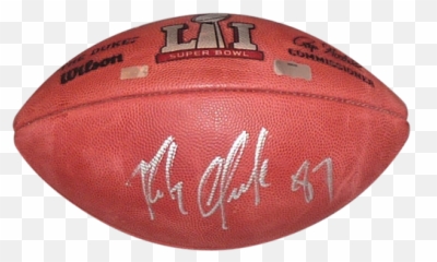 Rob Gronkowski Autographed Ball - Super Bowl Li U2013 U2013 Radtke Png,Rob Gronkowski Png