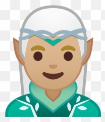 Man Elf Emoji Clipart Free Download Transparent Png - Raise Hand Icon Png Kid,Elf Ear Png