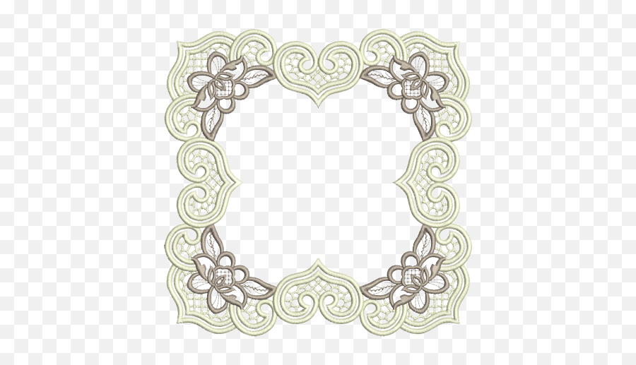 Embroidery Png Picture - Cadre Dentelle Png Tubes,Embroidery Png