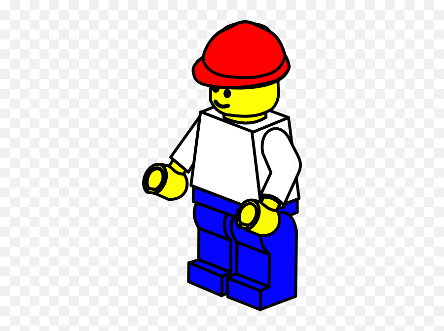 Totetude Lego Man Figure Clip Art - Vector Clip Legos Black And White Png,Lego Man Png