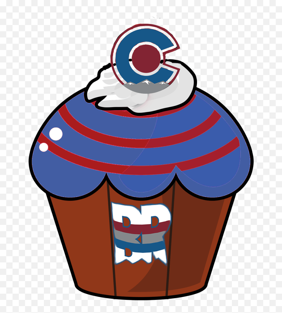Daily Cupcakes October 6th 2017 - Burgundy Review Baking Cup Png,Colorado Avalanche Logo Png