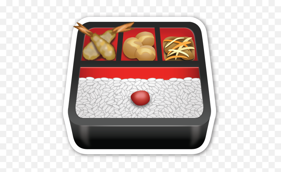 Bento Box Sushi Emoji - Bento Png Emoji,Food Emoji Transparent