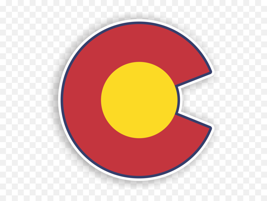 Download Get Stuck Vinyl Colorado Flag - Transparent Colorado C Logo Png,Colorado Flag Png