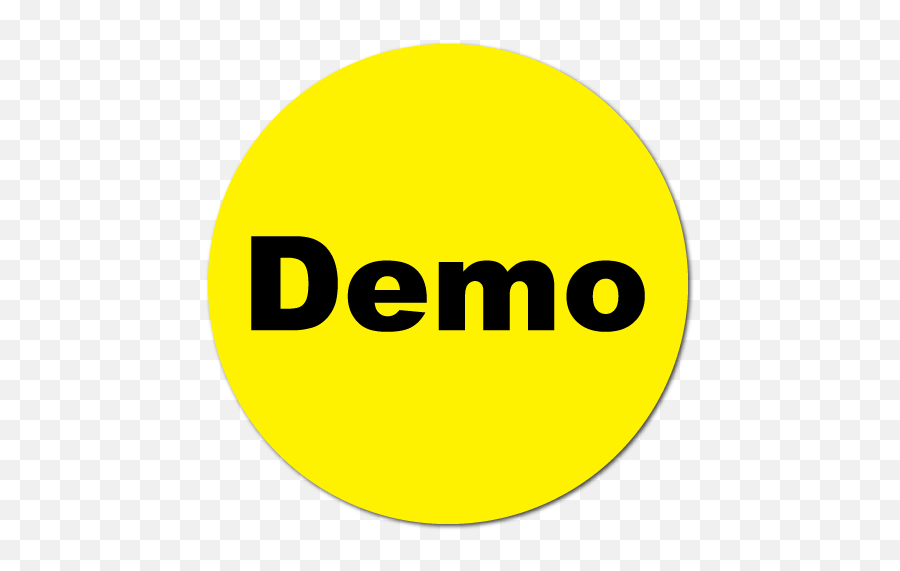 Yellow Gloss Circle Stickers - Demo Circle Png,Yellow Circle Transparent