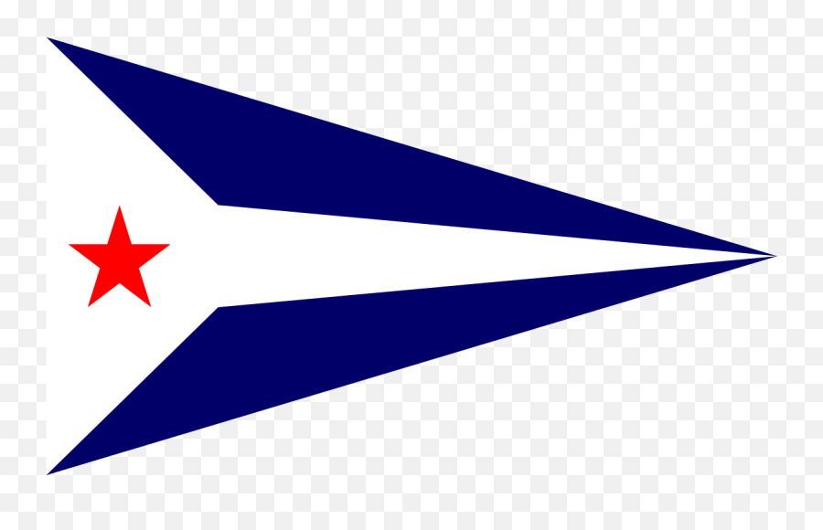 Burgee Of Chicago Yacht Club - Mackinac Chicago Yacht Club Png,Chicago Flag Png