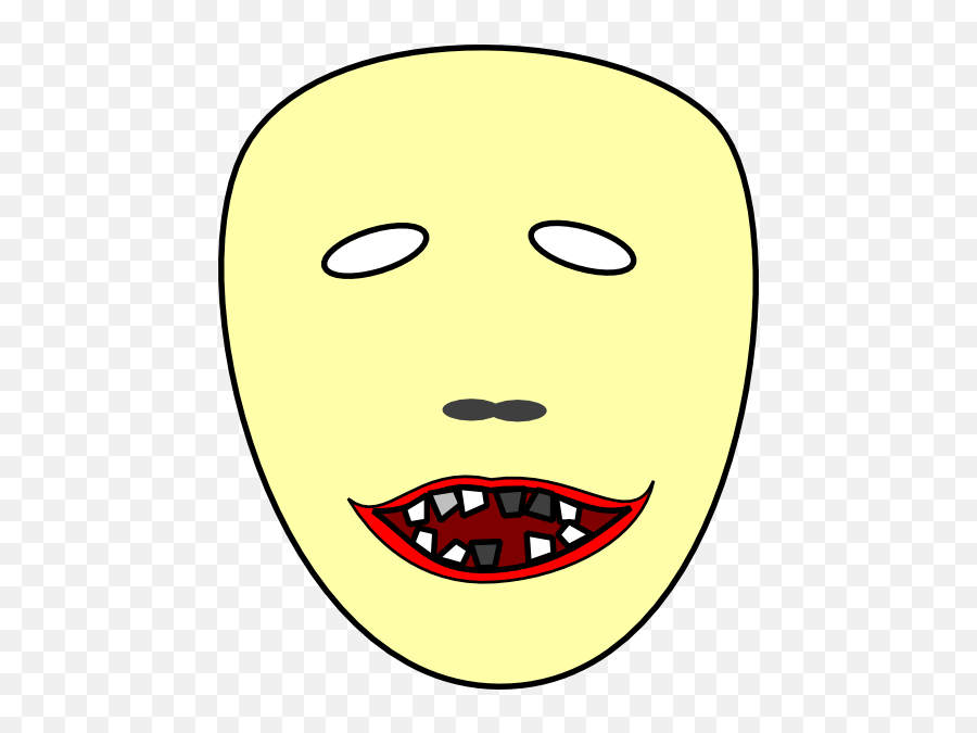 Scary Face 2 Clip Art - Vector Clip Art Online Clip Art Png,Scary Face Png