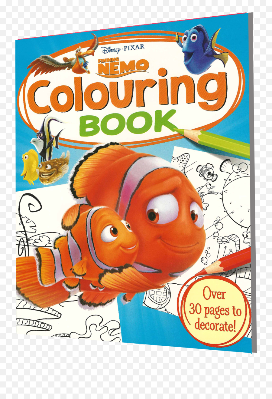 Disney Coloring Book - Finding Nemo Disney Pixar Simply Colouring Book Png,Nemo Png