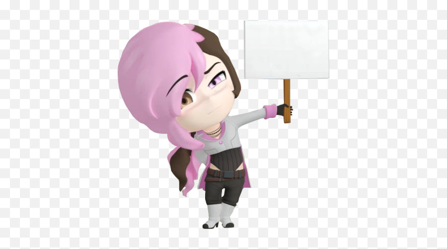Rwby Chibi Neo Sign Blank Template - Imgflip Rwby Chibi Neo Sign Png,Rwby Png