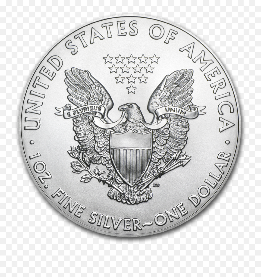 1 Dollar 2020 - Silver Eagle 1 Once Argent Silver 999 Emblem Png,1 Dollar Png