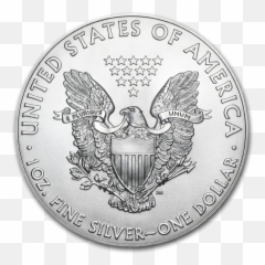 1 Dollar 2020 - Silver Eagle once argent silver 999 Emblem png