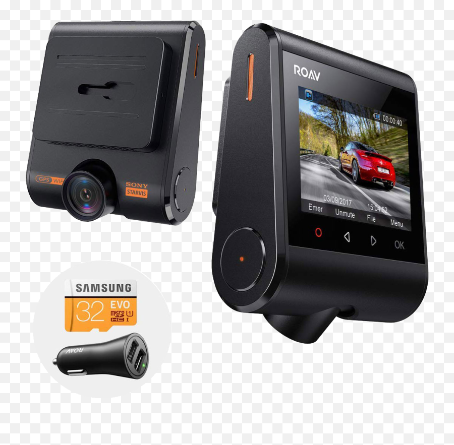 Roav Dashcam S1 - Anker Roav Dash Cam S1 Dashboard Camera Ion Built In Gps Wi Fi Wide Angle Lens Png,Dashcam Icon