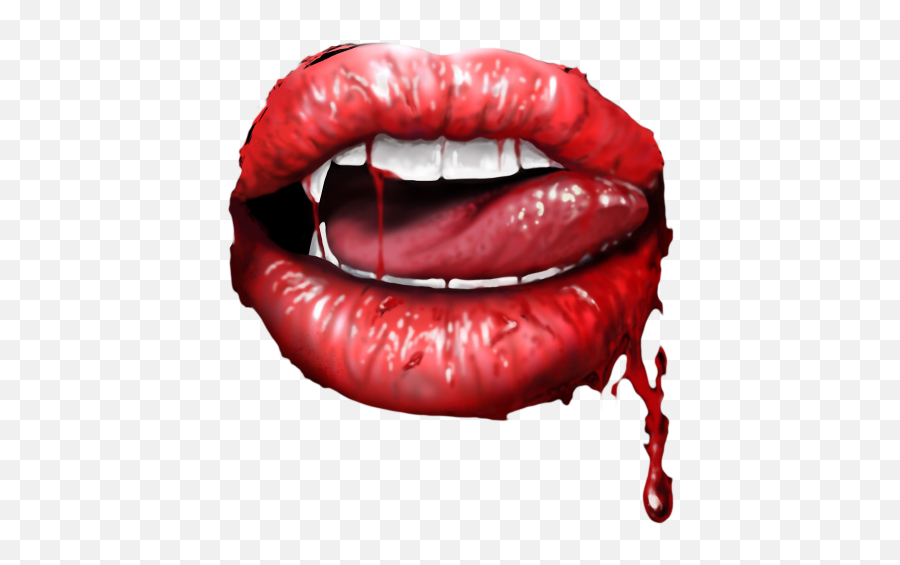 Vampire Fangs Png - Lip Gloss,Vampire Teeth Png