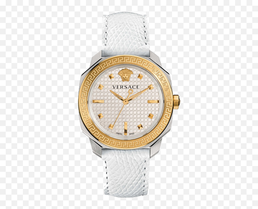 Versace Vqd020015 Dylos Silver Ladies 35mm - Versace Watches Swiss Made Png,Versace Womens Vmetal Icon Swiss Quartz Stainless Steel