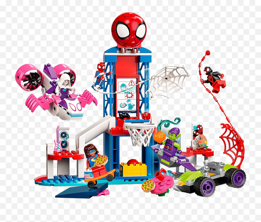 Lego Marvel Spidey U0026 His Amazing Friends Spider - Man Webquarters Hangout Lego Marvel Spider Man Webquarters Hangout Png,Dancing Spiderman Icon