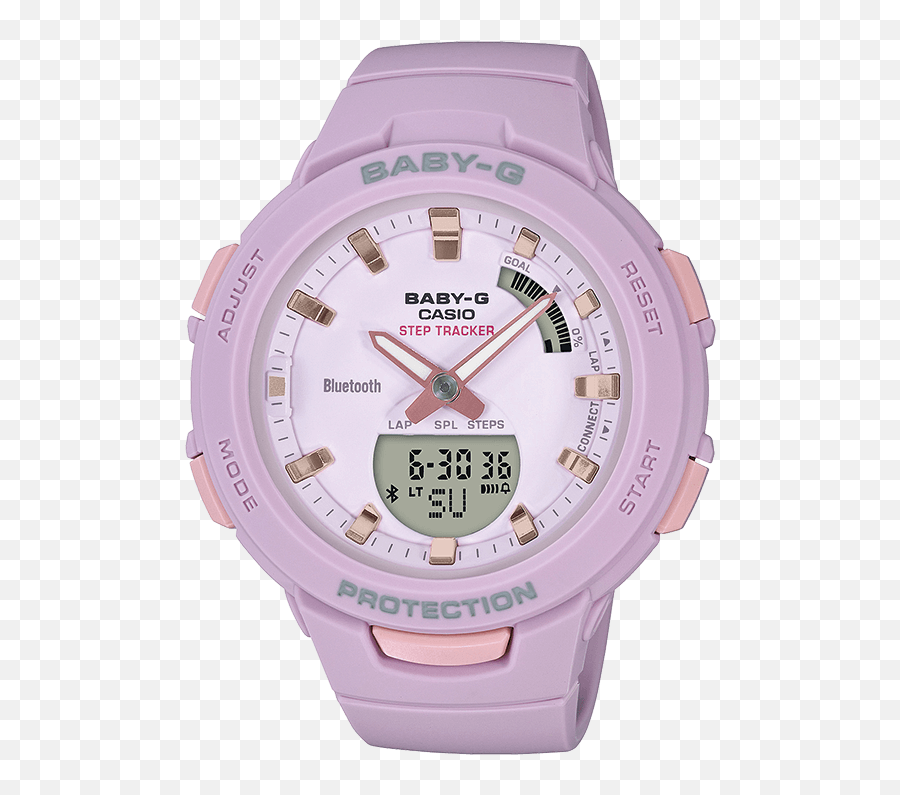 Baby - G Bsab1004a2er Watch Babygeu Casio Bsa B100 4a2 Png,Kumpulan Icon Jam Analog Android
