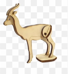 Gazelle Dorcas Diy 3d Wooden Puzzle Touchwoodesign - Animal Figure png