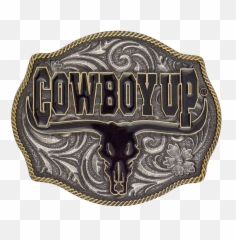 Cowboy Up Buckle - Belt png