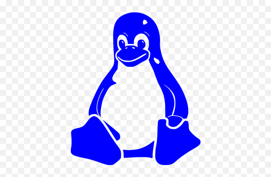 Blue Linux Icon - Free Blue Operating System Icons Linux Icon Blue Png,Penguins Movie Icon