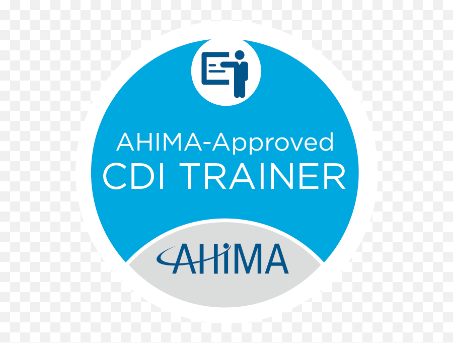 Ahima - Approved Cdi Trainer Credly Language Png,Trainer Icon