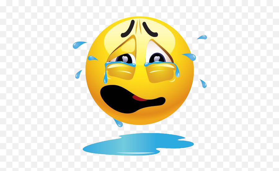 Crying Smiley Emoji Transparent Png - Crying Emoji Animated,Tear Emoji Png