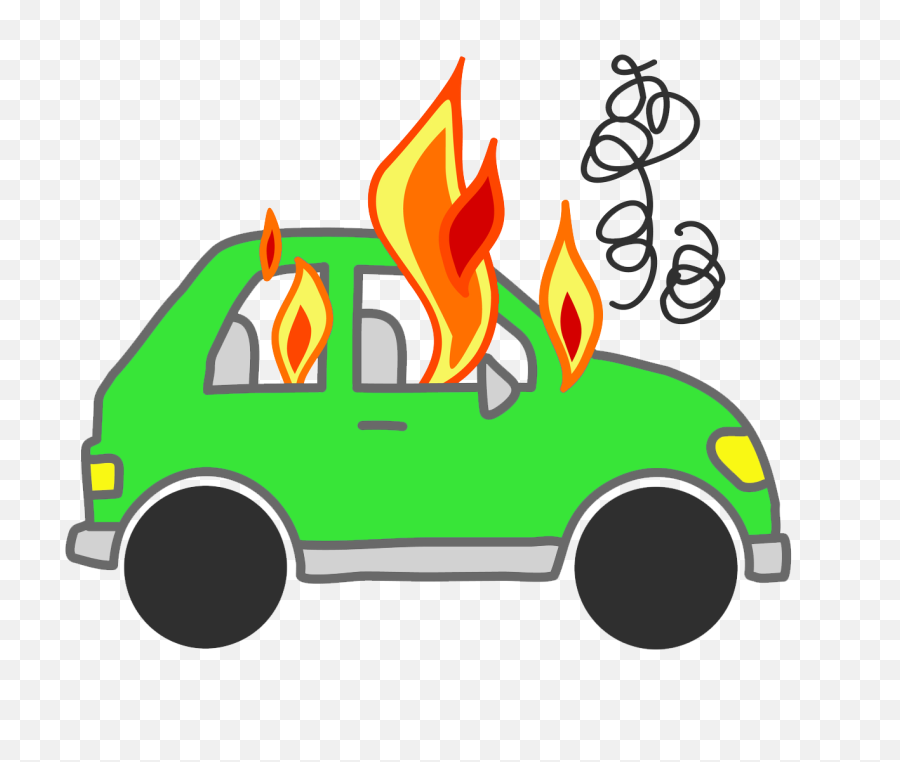 Library Of Money - Car In Flames Clipart Png,Green Fire Png