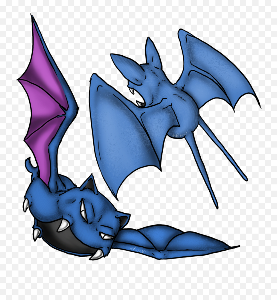 Zubat And Evo By Afrozenheart - Fur Affinity Dot Net Cartoon Png,Zubat Png