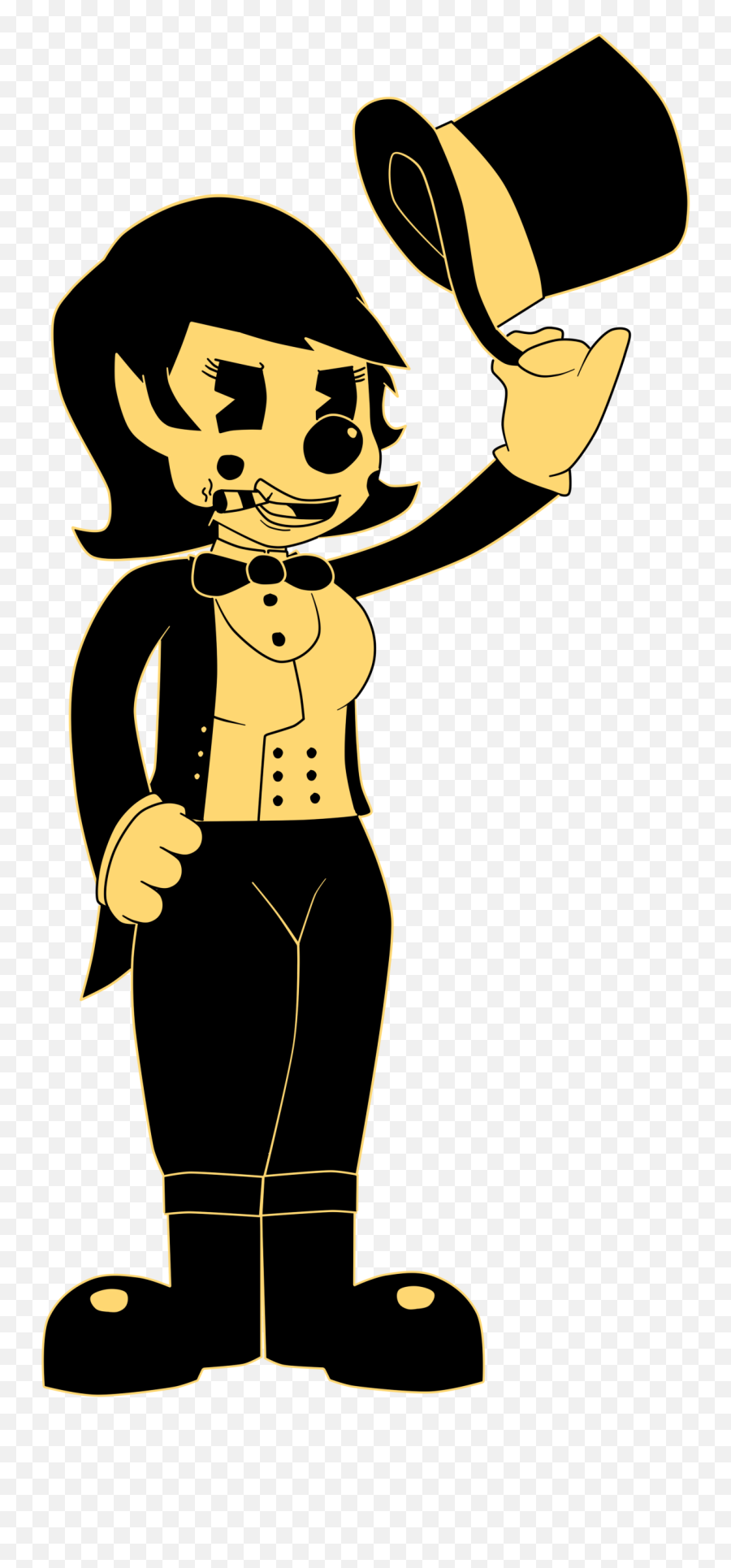 Download Hd Curved Clipart Bendy - Bendy And The Ink Machine Bootleg Bart Png,Bendy And The Ink Machine Png