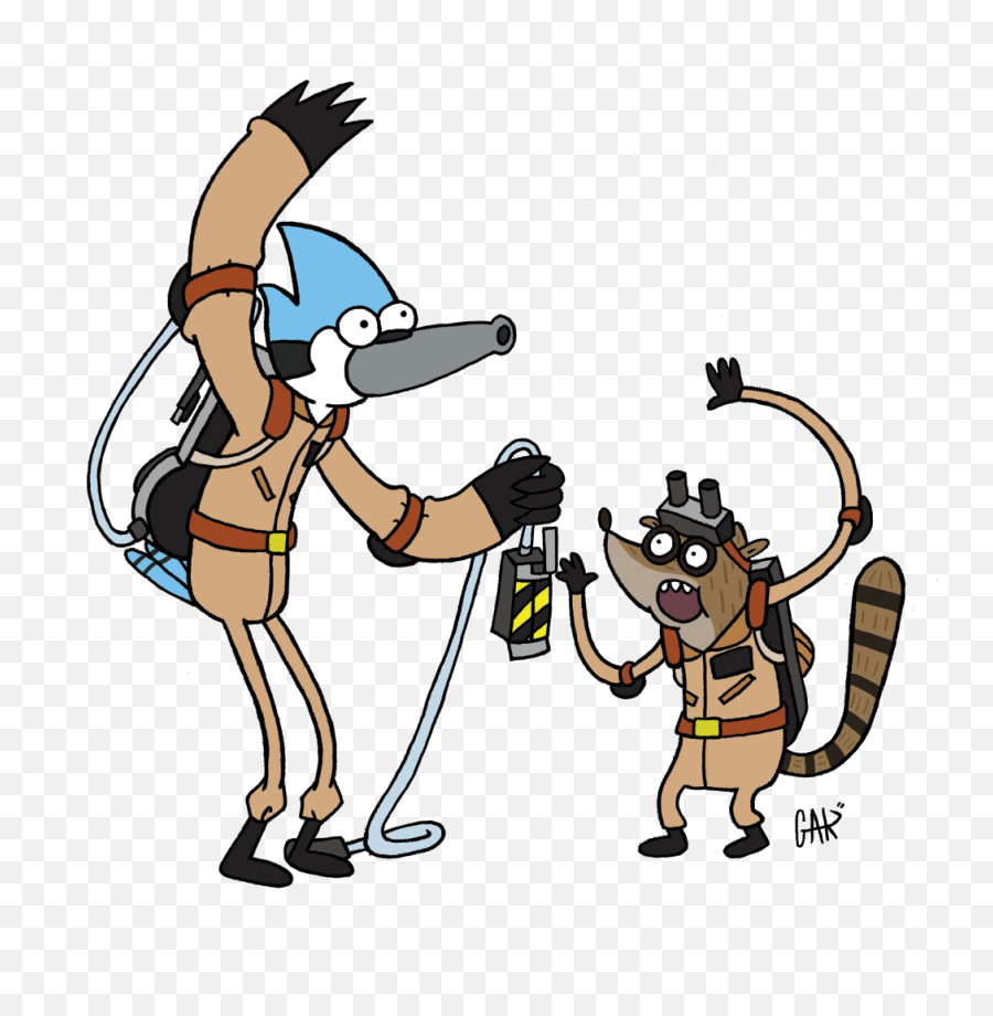 Regular Show Ghostbusters - Cartoon Network Ghostbusters Regular Show Ghostbusters Png,Cartoon Network Png