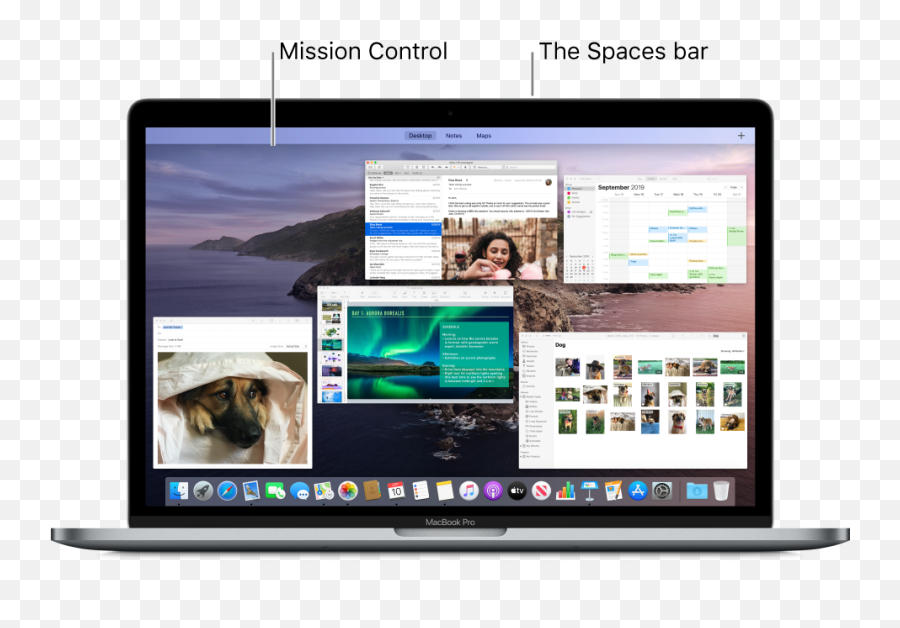 See Open Windows And Spaces In Mission Control - Mac Os Png,Transparent Computer Screen